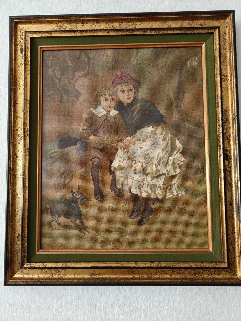 tapisserie brodée dans un cadre magnifique, Enlèvement