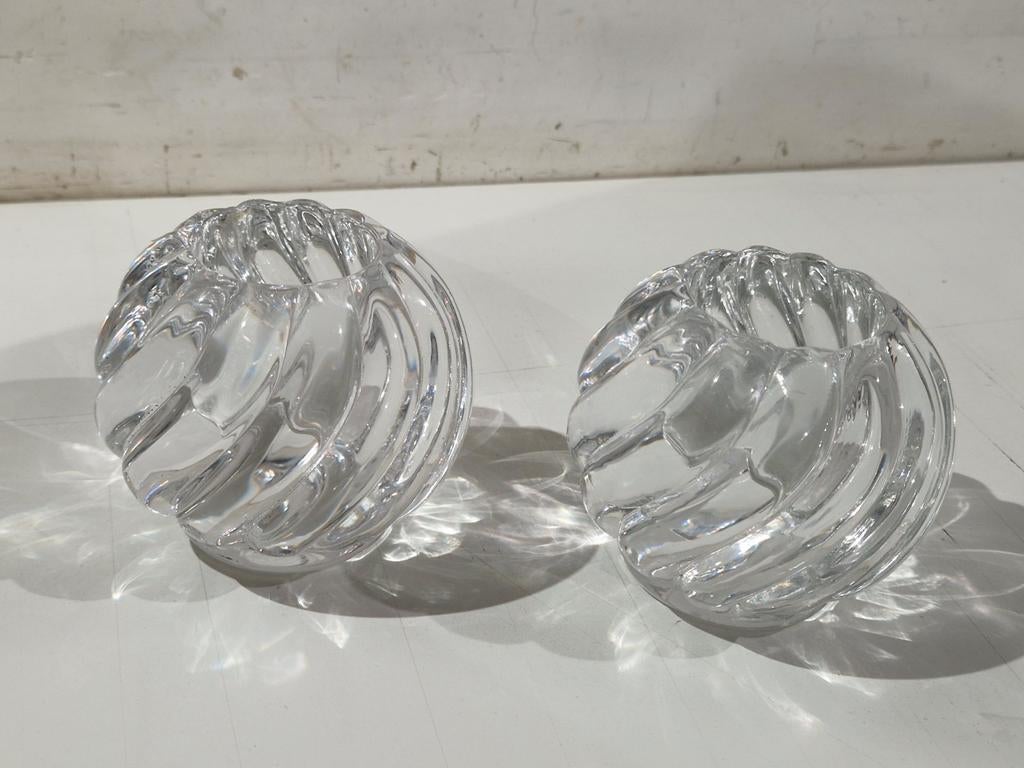 2 Kosta Boda Cypress by Ann Wåhlström Glas Votive kaarshoud, Enlèvement ou Envoi