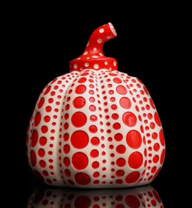 Lot sculpture Kusama avec boite d’origine, Antiquités & Art, Enlèvement ou Envoi