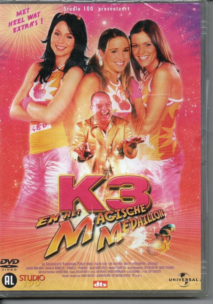 K3 en Het Magische Medaillon Kinderfilm op DVD uit 2005, Avontuur, Alle leeftijden, Ophalen of Verzenden, Tv fictie