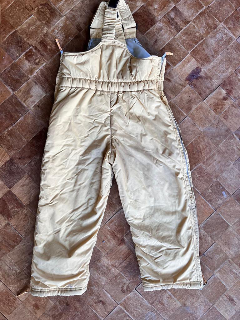 Salopette ski enfant, jaune beige, 4ans, Décathlon, usé, Utilisé, Ski, Vêtements