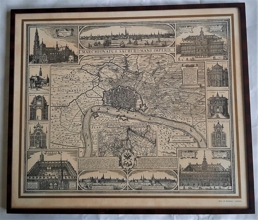 Cartographie, Anvers - Marchionatus Sacri Romani Imperii, Enlèvement ou Envoi, Belgique, Comme neuf, Carte géographique