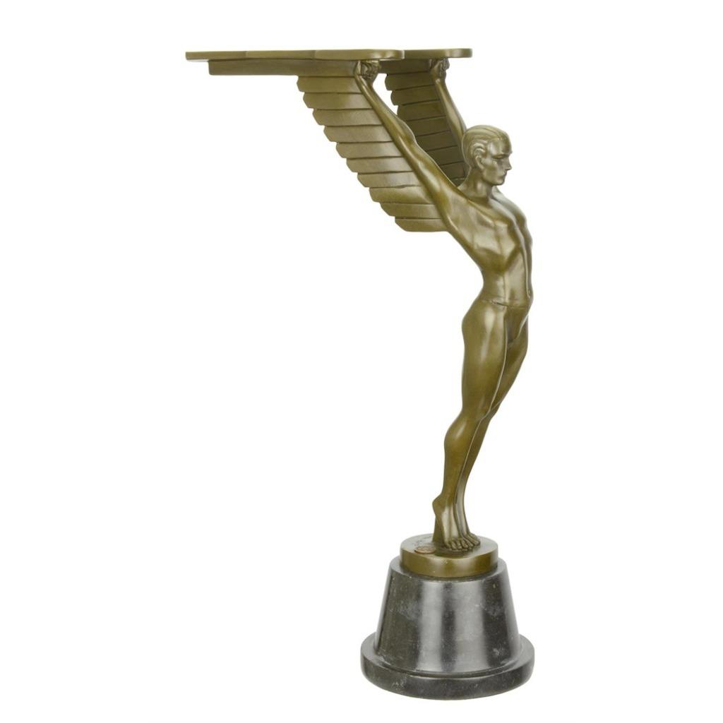 Belle statue Art Déco en bronze d'Icarus LIVRAISON GRATUITE, Antiquités & Art, Antiquités | Bronze & Cuivre, Bronze, Envoi