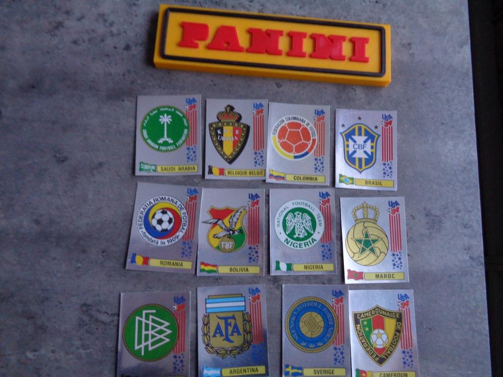 PANINI FOOTBALL STICKERS COUPE DU MONDE 94 USA EMBLÈMES DE L, Enlèvement ou Envoi