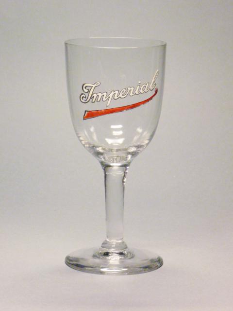 Imperial Anderlecht Bruxelles bierglas, Verzamelen, Biermerken, Ophalen of Verzenden, Gebruikt, Glas of Glazen
