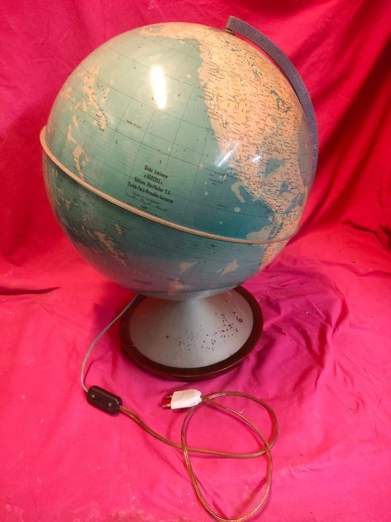 Oude wereldbol., Ophalen of Verzenden, Gebruikt