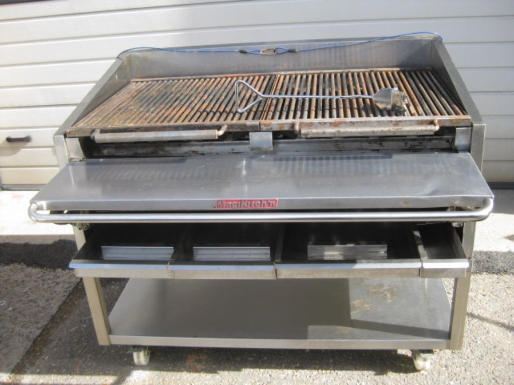 grill op gas in RVS uitvoering, Zakelijke goederen, Horeca | Keukenapparatuur, Ophalen, Gebruikt, Fornuis, Frituur en Grillen