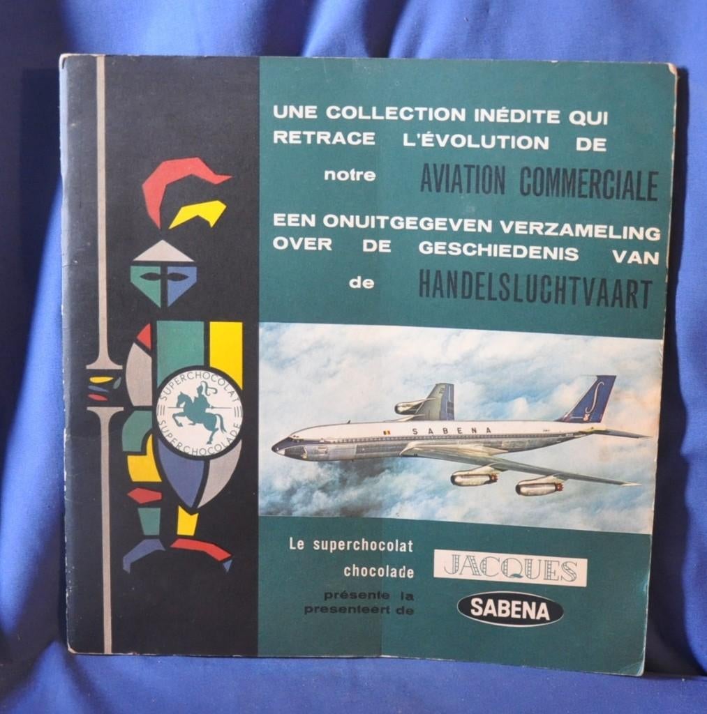 livre chromo complet chocolat jacques presente la sabena, Enlèvement ou Envoi, Utilisé, Livre d'images