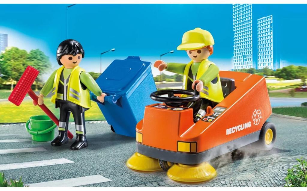 Playmobil 70203 City Life Street Sweeper 4+ Complet !, Enlèvement ou Envoi, Comme neuf, Ensemble complet
