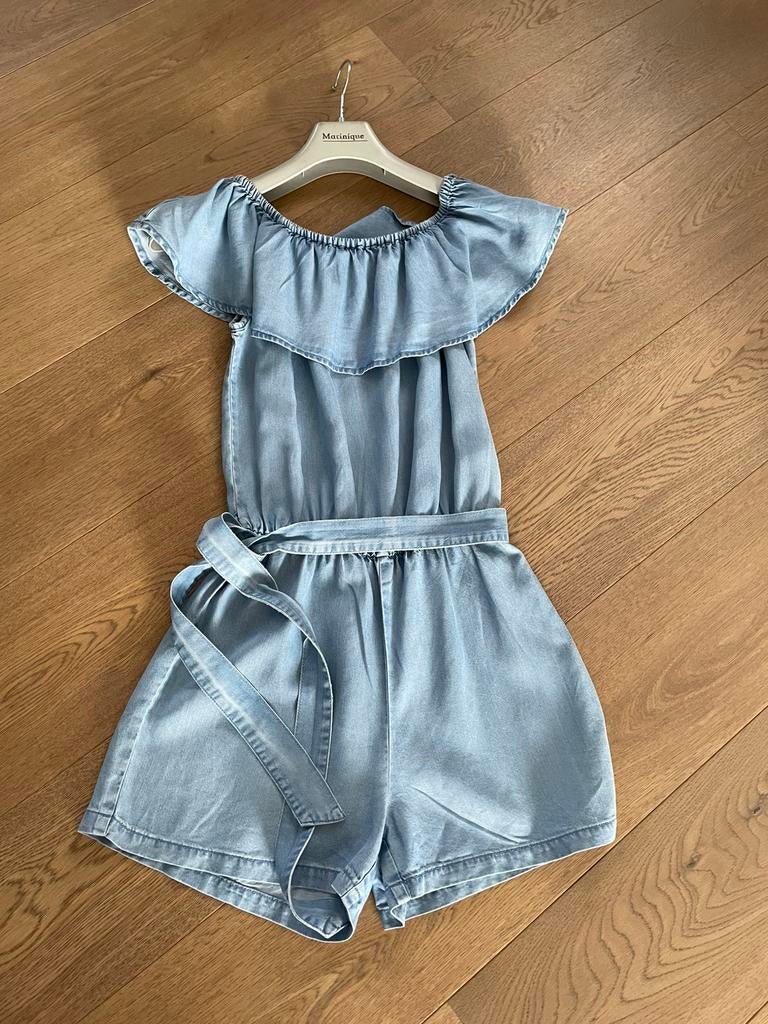 Jumpsuit jeans maat S, Kleding | Dames, Jumpsuits, Blauw, Vero Moda, Ophalen of Verzenden, Zo goed als nieuw