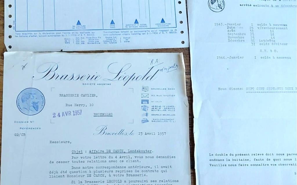 Lot  brouwerij Leopold facturen, Verzamelen, Ophalen of Verzenden, Gebruikt, Overige typen, Overige merken