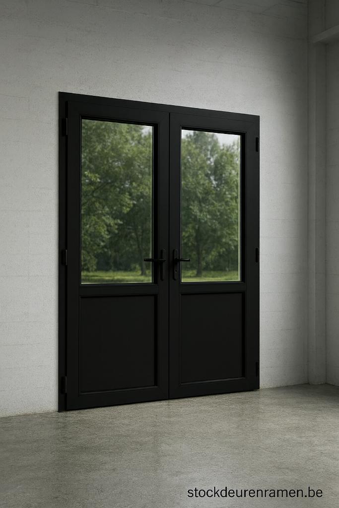 Opruiming:dubbele deuren & schuiframen zwart-crème-wit-grijs, Doe-het-zelf en Bouw, Deuren en Vliegenramen, Ophalen, 120 cm of meer