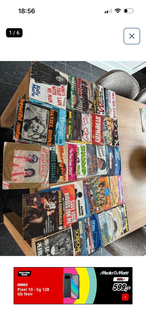 Lot de 52vinyles 45 tours, CD & DVD, Enlèvement ou Envoi, Single, Dance, Utilisé