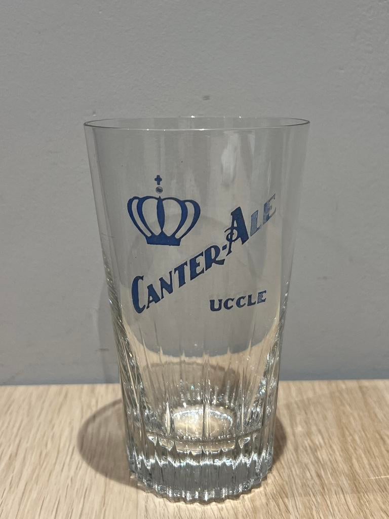 Verre à bière Canter-Ale Br. de la Couronne Uccle, Enlèvement ou Envoi, Utilisé