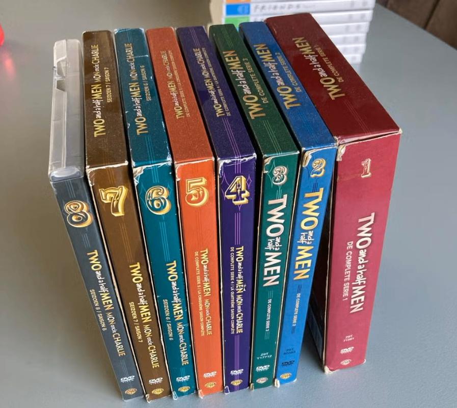 Two and a Half Men dvd seizoen 1 t/m 8, Gebruikt, Verzenden, Alle leeftijden, Boxset