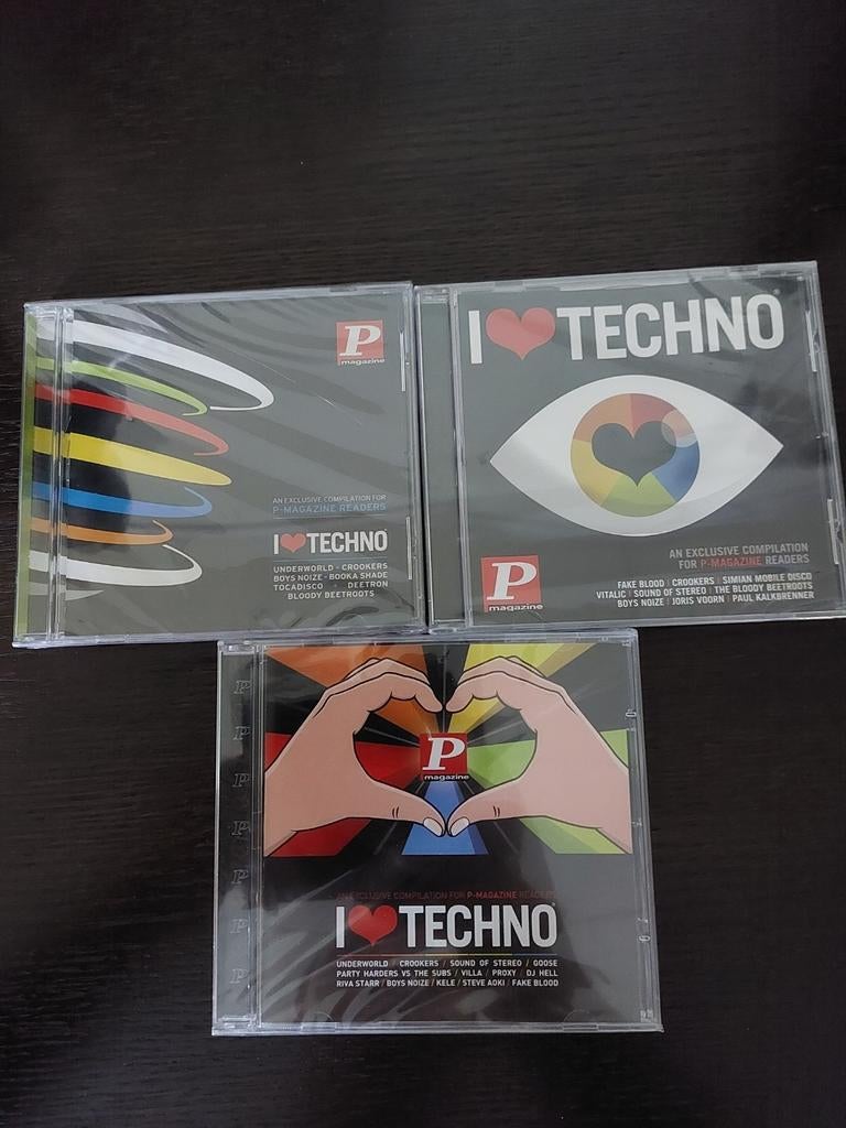 I LOVE TECHNO (P-Magazine) 2008+2009+2010 (Sealed), Cd's en Dvd's, Verzenden, Nieuw in verpakking