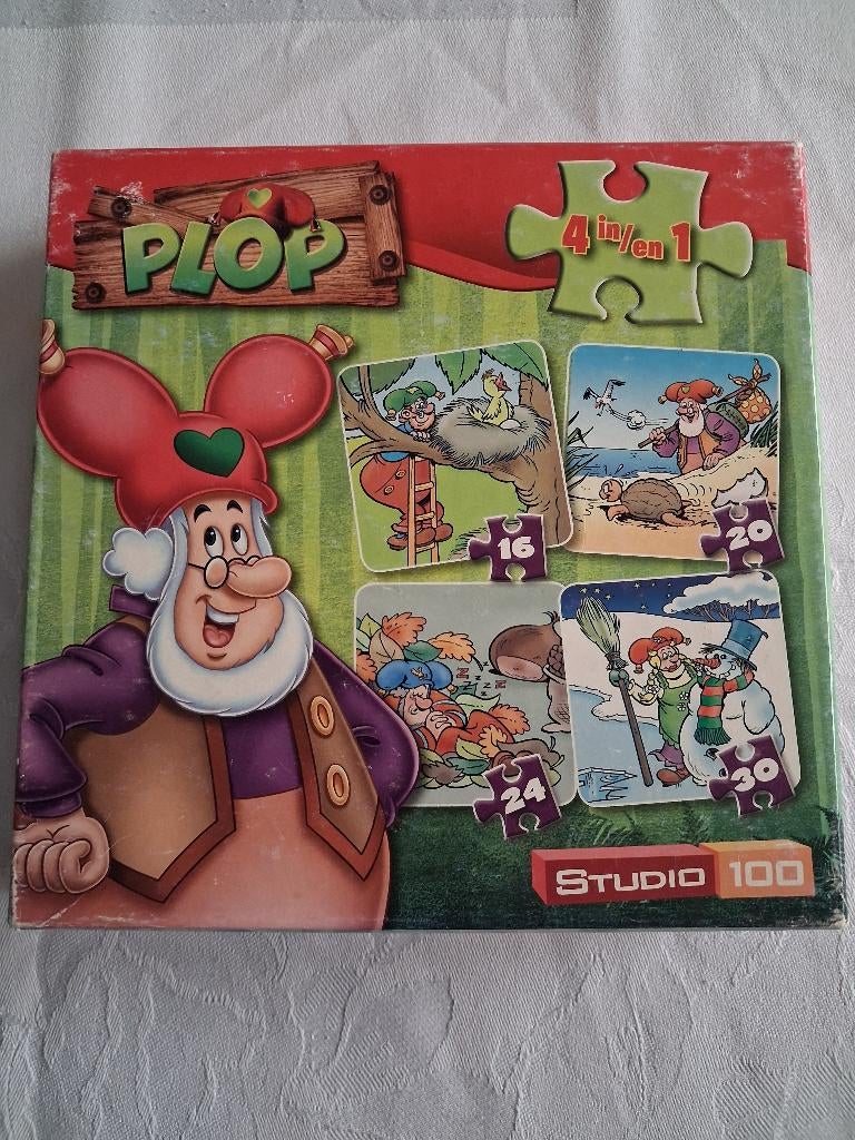 4 puzzels in 1 doosje, Kinderen en Baby's, Speelgoed | Kinderpuzzels, Ophalen of Verzenden, Zo goed als nieuw