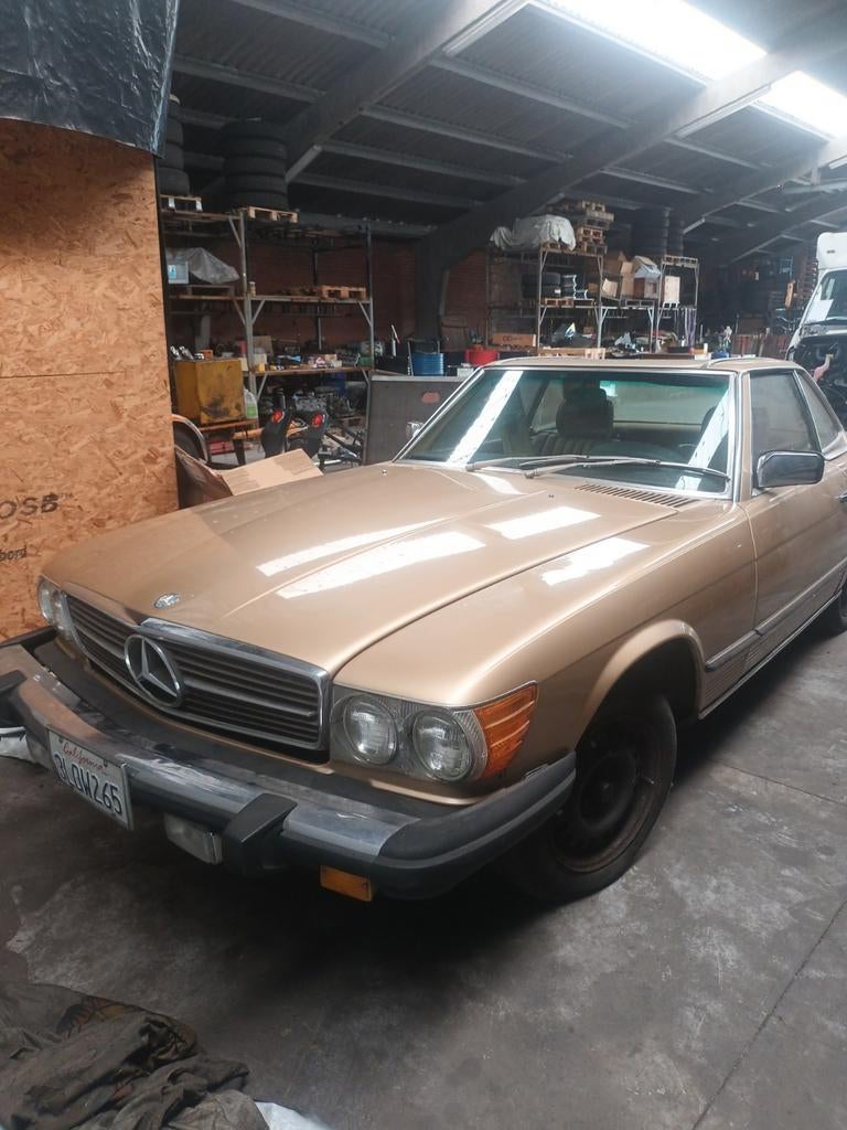 Mercedes 380 sl zonder motor, Autos, Cuir, Achat, Beige, 3800 cm³