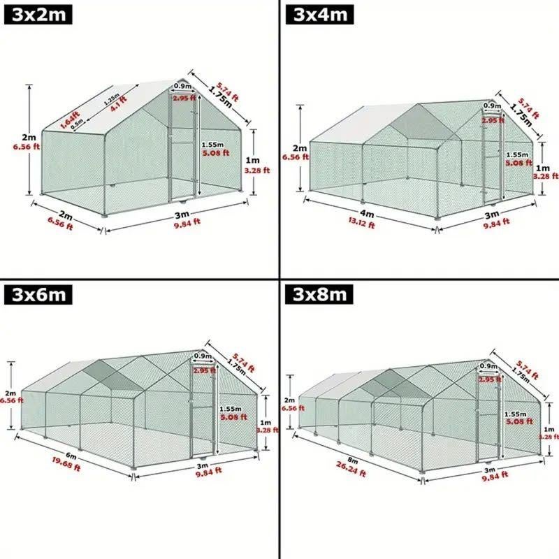 kippenrennen NIEUW in verschillende maten + draad en dakje, Dieren en Toebehoren, Ophalen, Kippenhok of Kippenren, Froggysgardenx@gmail.com