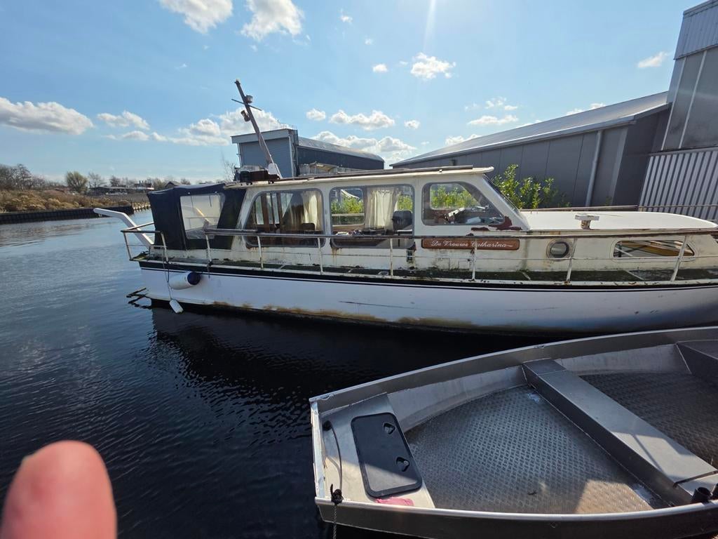 Salonkruiser 11m – Ruim, Licht & Perfect Project Nederlan, Watersport en Boten, Motorboten en Motorjachten, Ophalen of Verzenden