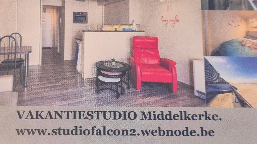 2-4pers vakantiestudio Middelkerke zeedijk.