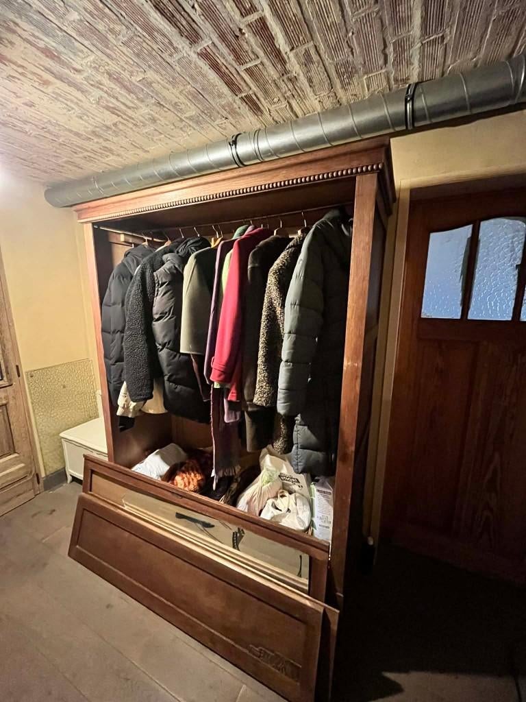 oude antieke kleerkast/hallkast, Huis en Inrichting, Ophalen, Gebruikt