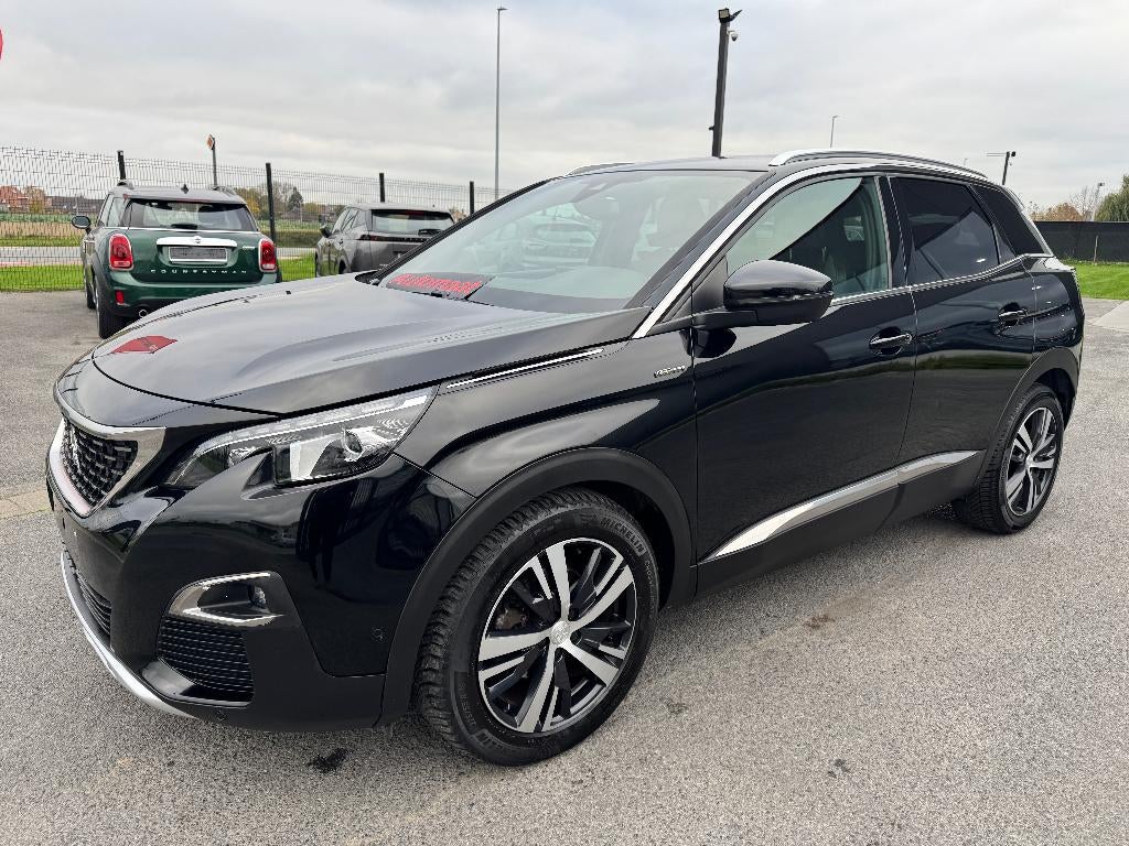 Peugeot 3008 1.2 automaat GT Line heel veel opties, Auto's, 1199 cc, Zwart, 5 deurs, 3 cilinders