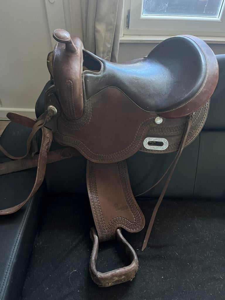 Semi boomloos western zadel, Ophalen, Zo goed als nieuw, Western