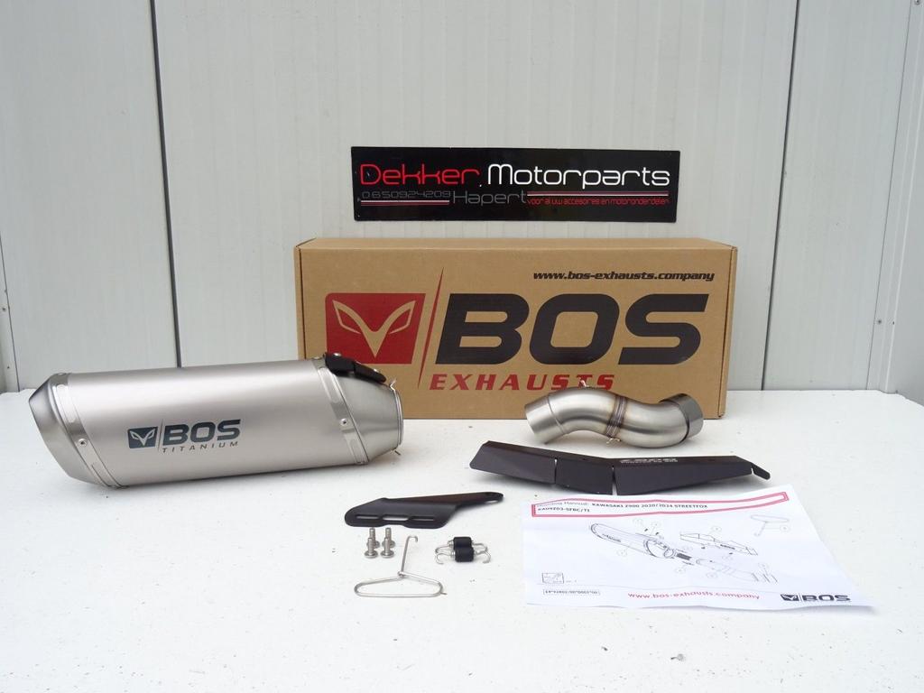 Bos Streetfox Titatium Sport Demper Kawasaki Z900 2020-2024, Motoren, -, -, Nieuw, Ophalen of Verzenden