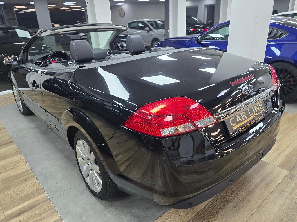 FORD FOCUS CABRIO 2.0 AUT 2008 CUIR/AIRCO/JA17/163.000 KM, Autos, Rétroviseurs électriques, Entreprise, Cabriolet, Noir