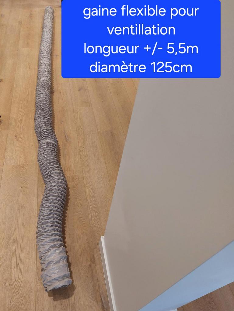 Gaine flexible pour ventilation, Enlèvement, Neuf, 4 à 6 mètres, 80 mm ou plus
