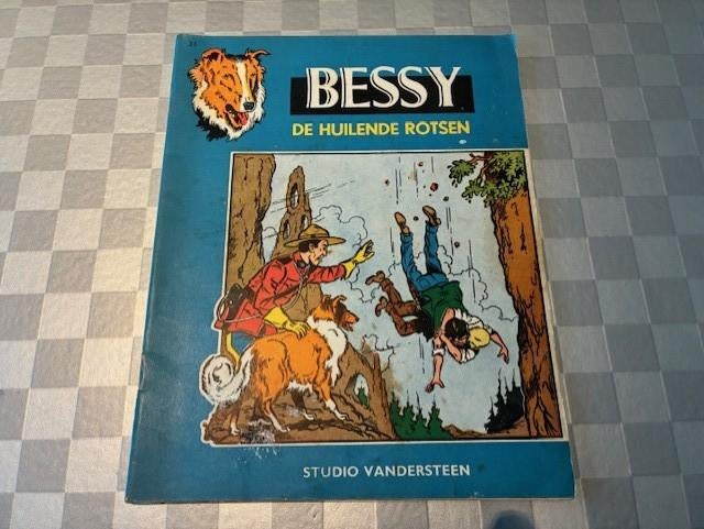 Strip Bessy de Huilende Rotsen tweede druk 1959, Boeken, Stripverhalen, Wirel, Eén stripboek, Ophalen, Gelezen