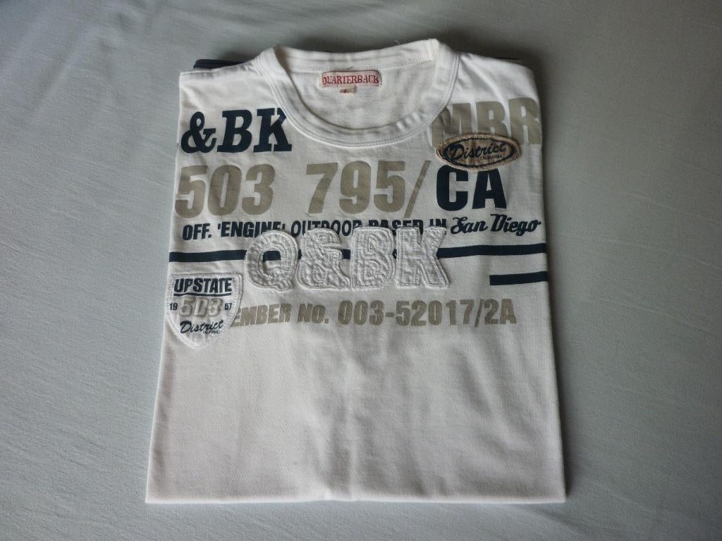 T-shirt Quaterback, Maat 52/54 (L), Wit, Zo goed als nieuw, Quaterback JBC
