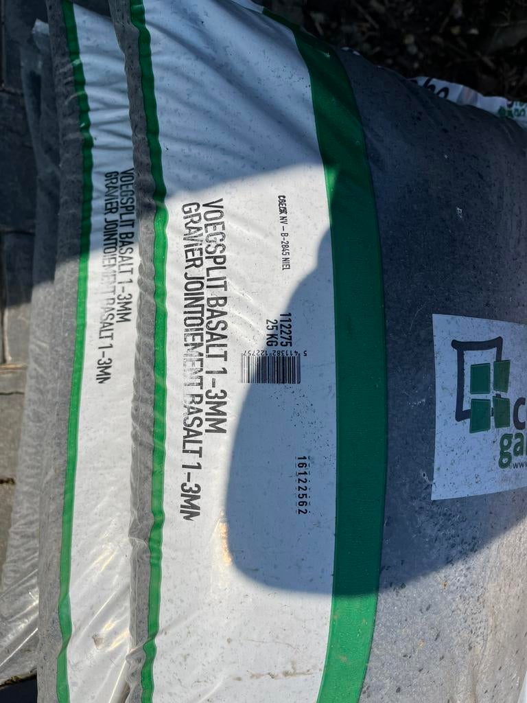Voegsplit Basalt 1-3 mm 100 kg, Tuin en Terras, Ophalen, Basalt