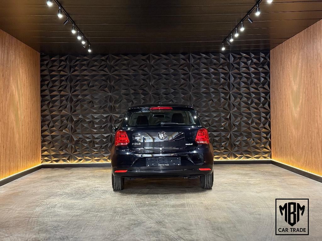 ✅ Volkswagen Polo 1.0i GARANTIE Airco Trendline BMT, Auto's, Volkswagen, Voorwielaandrijving, 1055 kg, Zwart, Leder