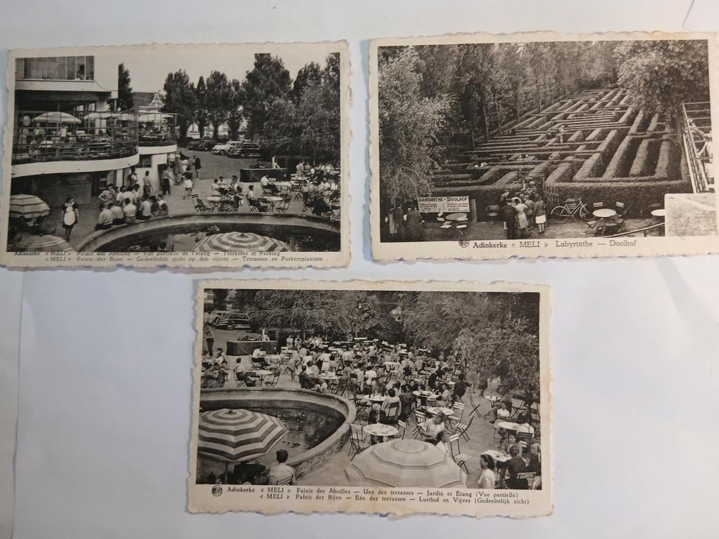 3 postkaarten van pretpark Meli adinkerke, Collections, Enlèvement ou Envoi