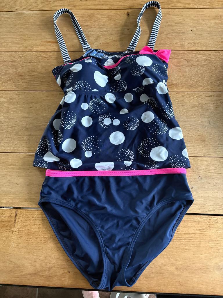 Badpak tankini mt 42, Kleding | Dames, Badmode en Zwemkleding, Ophalen, Zo goed als nieuw, Blauw, Badpak