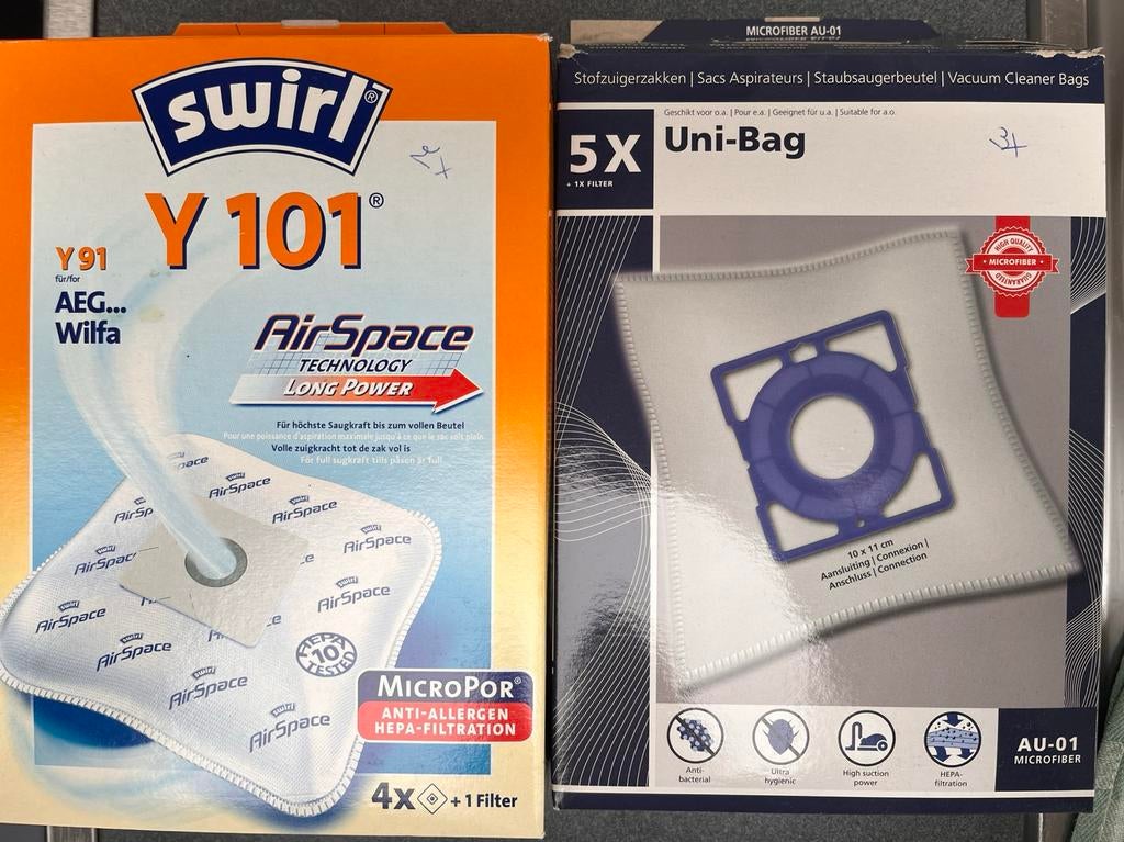 Stofzuigerzakken, Elektronische apparatuur, Ophalen, Nieuw, Stofzak, Stofzuiger