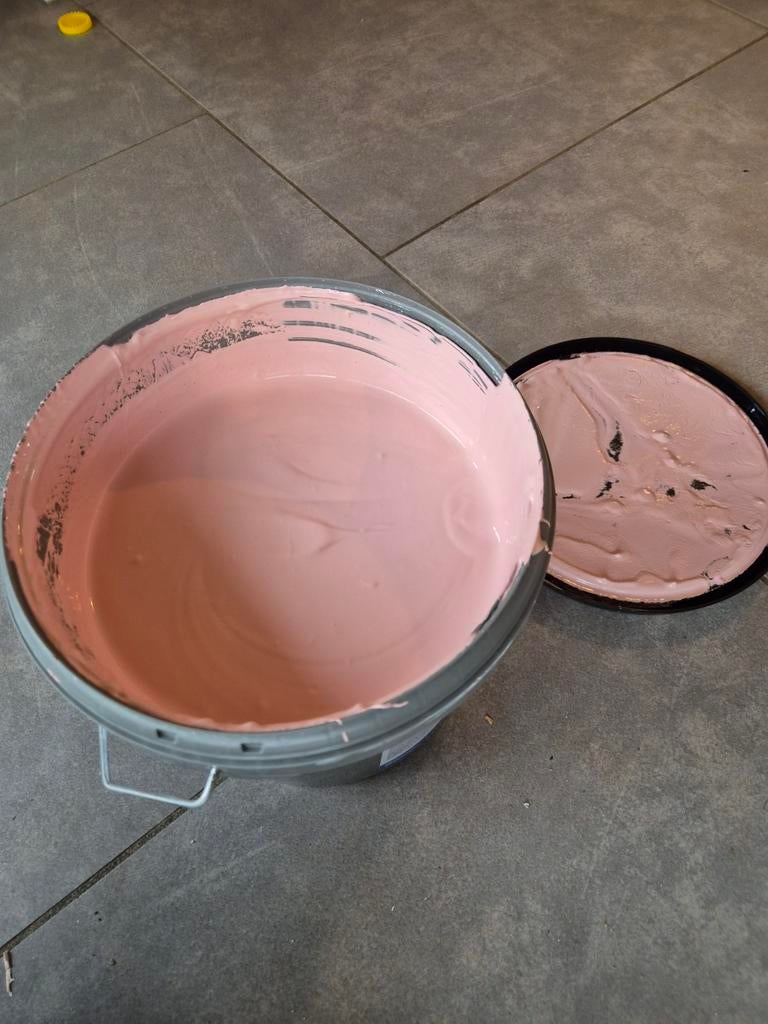 Muurverf 2L roze, Doe-het-zelf en Bouw, Ophalen, Roze