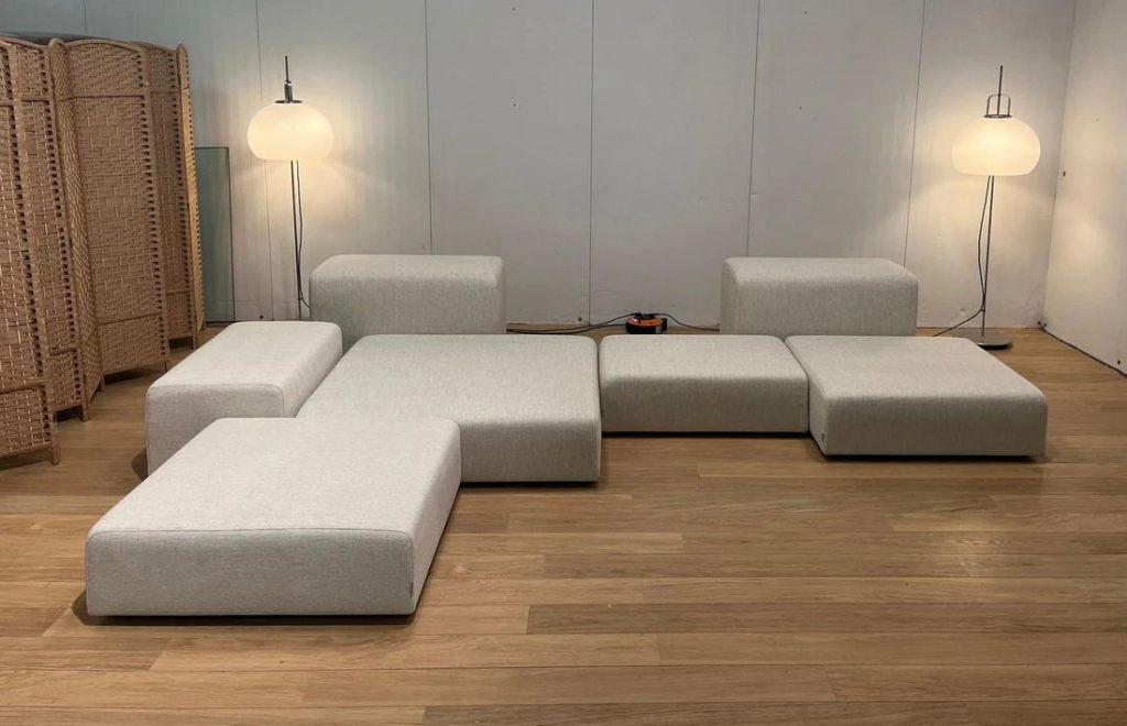 NEUF Living Divani Extra Wall sur mesure + garantie PN 27500, Neuf, 150 cm ou plus, Quatre personnes ou plus, Bankstel Bank Zetels Sofa Hoekbank Design bank