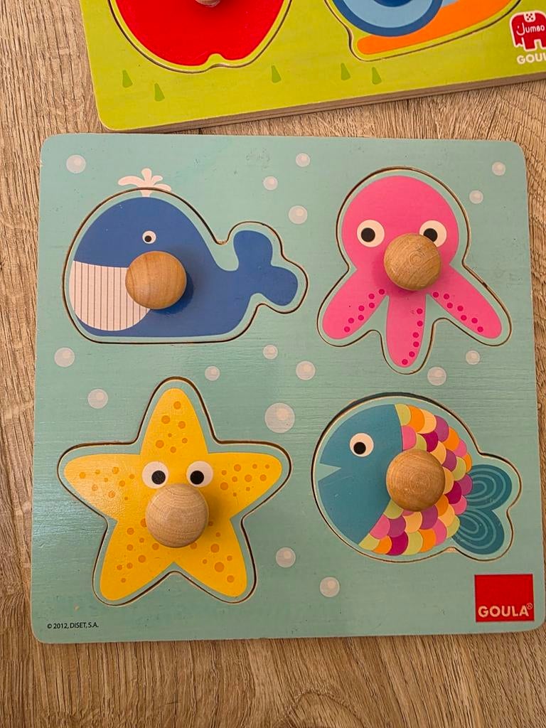 Puzzles enfants bois + tour d'empilage., Enfants & Bébés, Jouets | Puzzles pour enfants, En bois