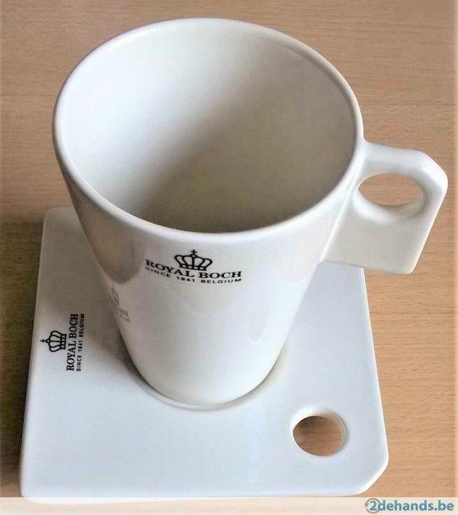 Te koop: Nieuw!!Mooi design tas met bordje van "Royal Boch"., Verzamelen, Porselein, Kristal en Bestek, Nieuw, Kop en/of schotel