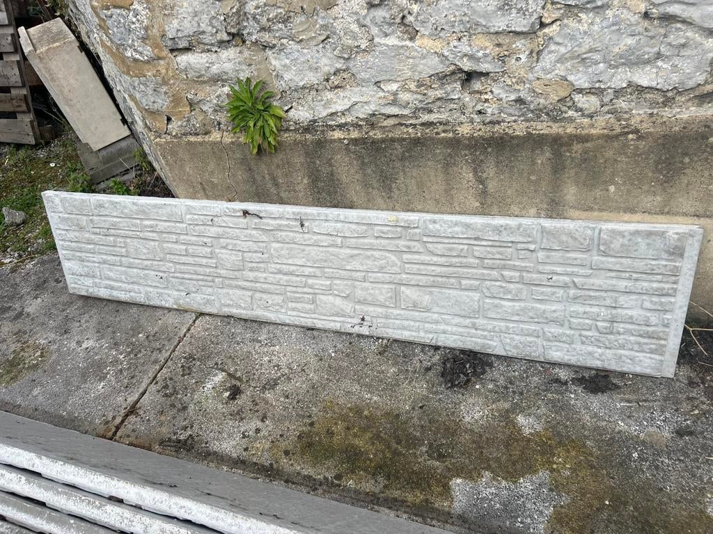 Cloture en beton, Enlèvement, Comme neuf, Autres métaux