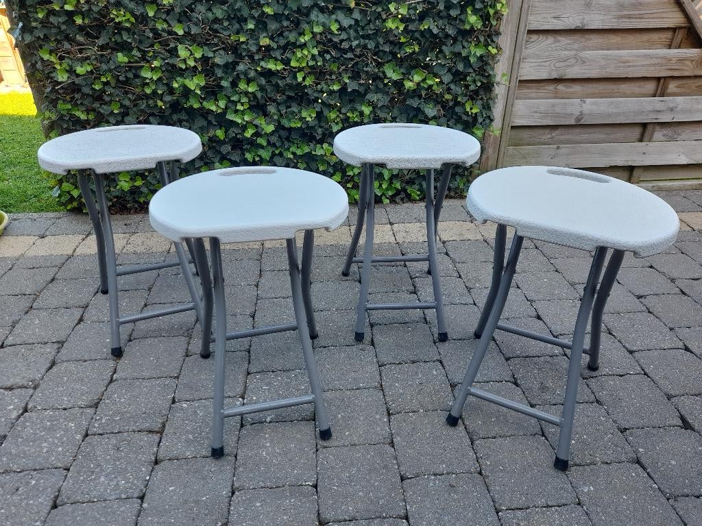 Tabourets pliants - A louer, Enlèvement, Utilisé