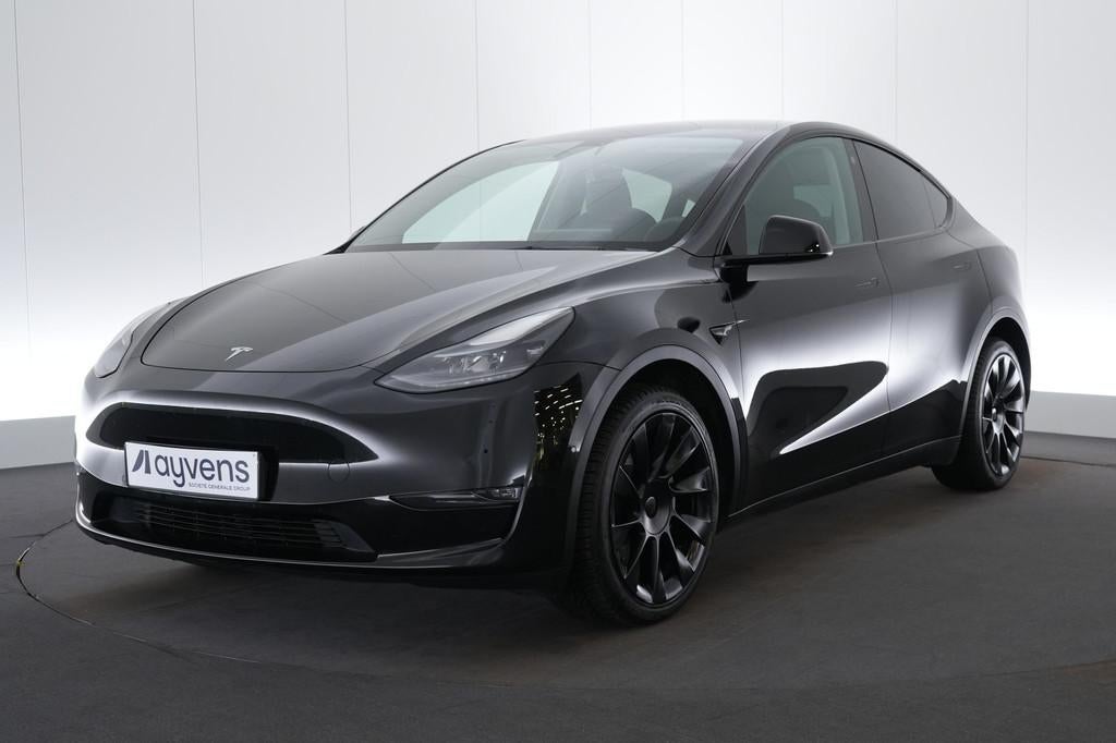 (ACA30) TESLA MODEL Y, Auto's, Automaat, Gebruikt, Zwart, Leder