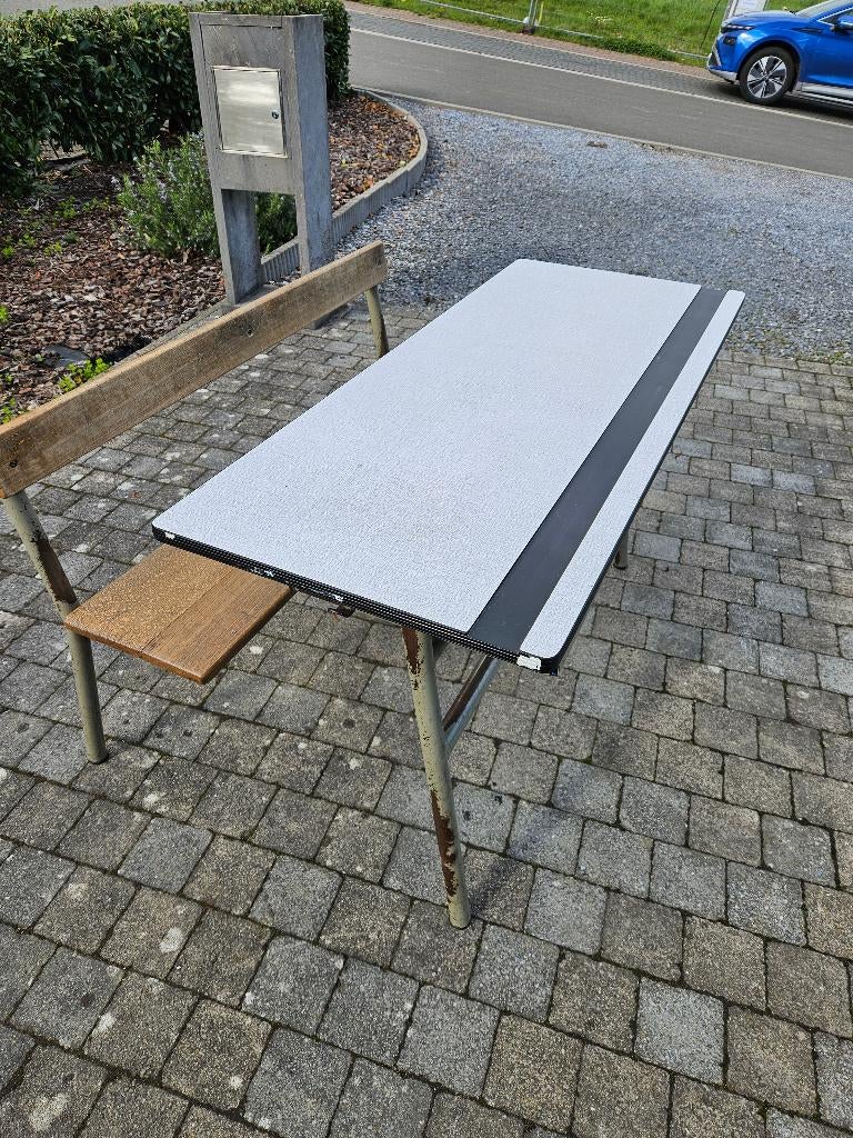 Banc scolaire, Maison & Meubles, Vintage, Enlèvement, Utilisé, Bureau d'écolier