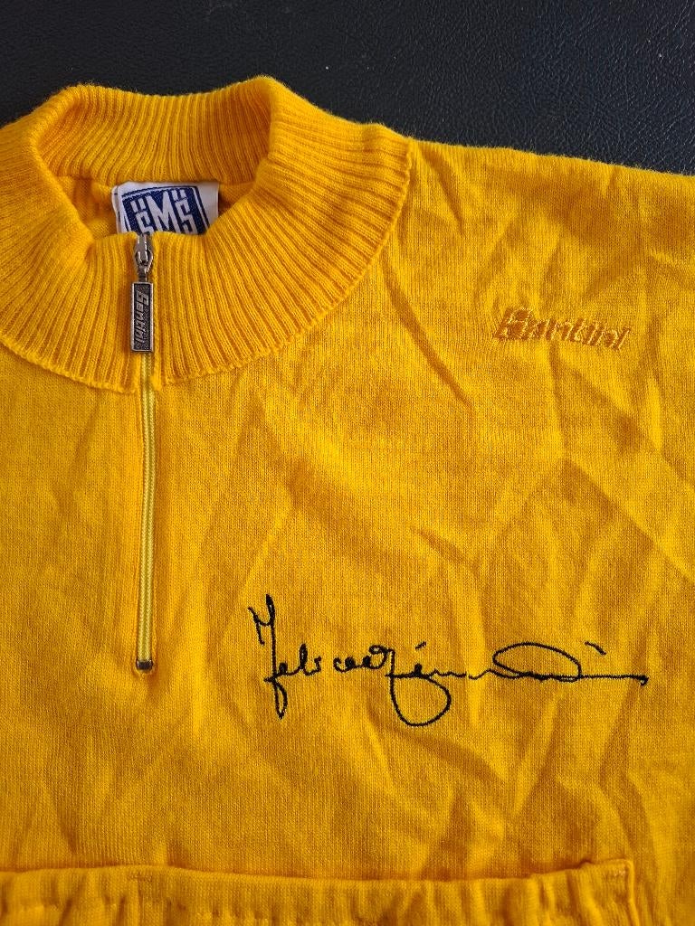 koerstruitje wielertrui Santini Gimondi retro Tour de France, XXL, Ophalen of Verzenden, Zo goed als nieuw, Santini