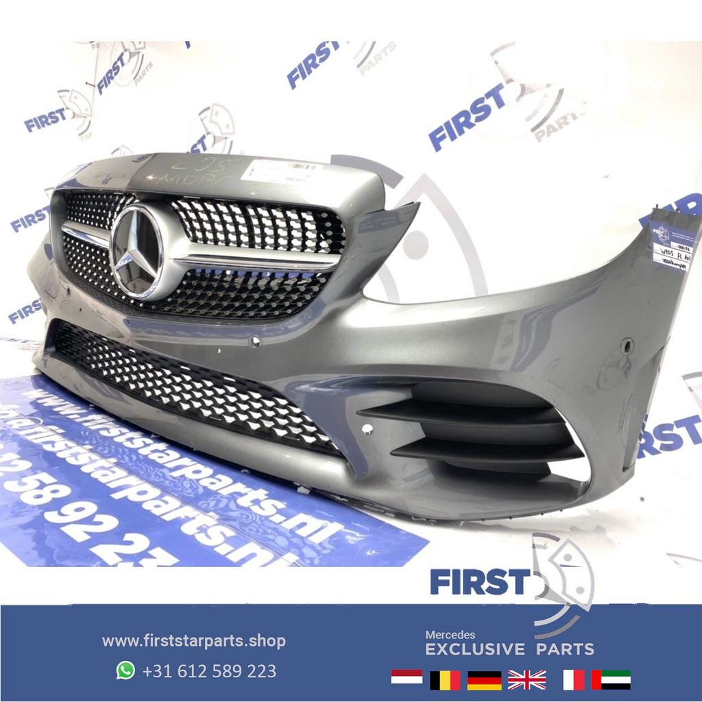 W205 S205 FACELIFT C KLASSE 2021 AMG VOORBUMPER COMPLEET ori, Gebruikt, -, Voor, Ophalen of Verzenden