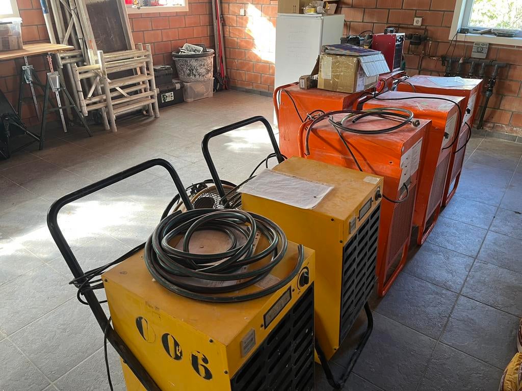 Bouwdrogers te huur, Goedkoopste! + grote ventilator, Electroménager, Hottes, Enlèvement