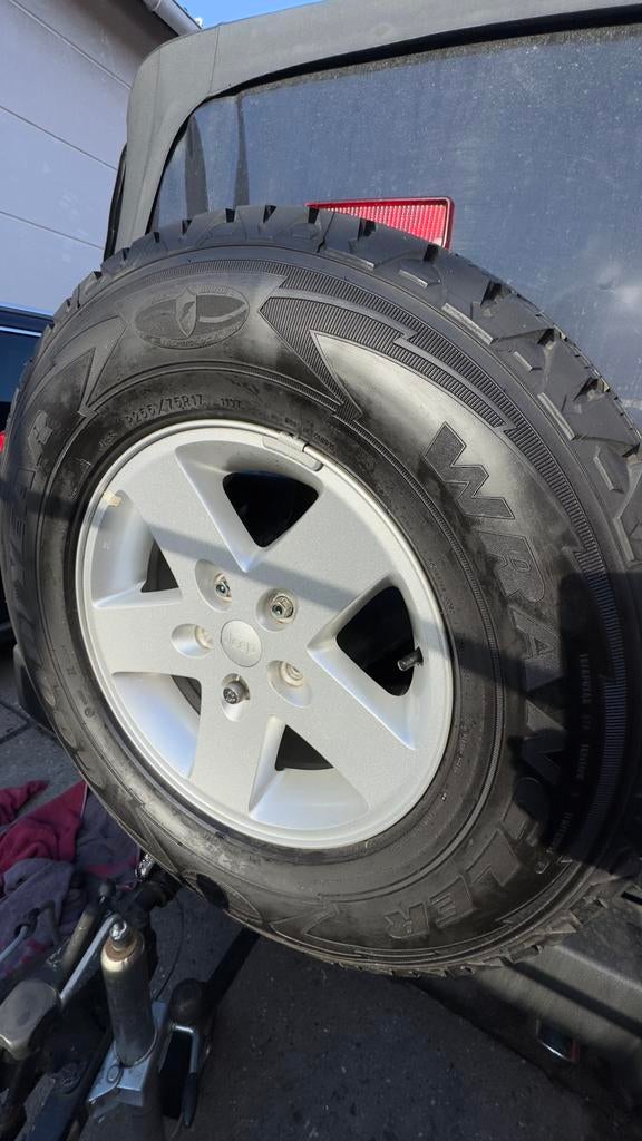 Originele Jeep Wrangler velgen, Auto-onderdelen, Banden en Velgen, Ophalen, Gebruikt, 255 mm, Velg(en)